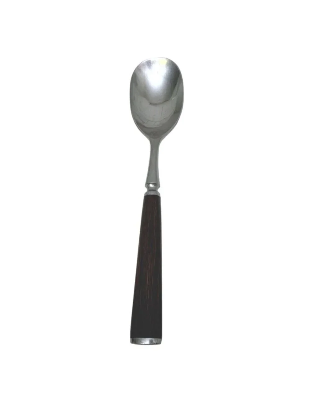 DANSK Anvil Soup Spoon Wood Handle Danish Design Flatware